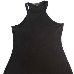 INC International Concepts -Women's Razorback black tank lined size small‎